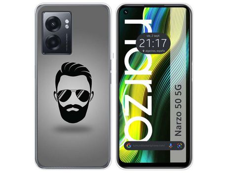 Funda para Realme Narzo 50 5g TUMUNDOSMARTPHONE Dibujos Barba Multicolor