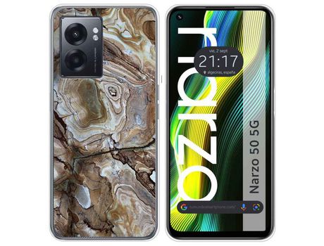 Funda para Realme Narzo 50 5g TUMUNDOSMARTPHONE Dibujos Mármol 14 Multicolor