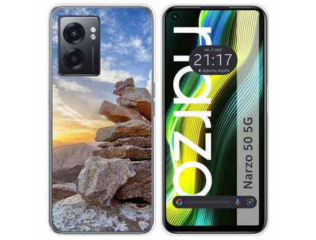 Funda para Realme Narzo 50 5g TUMUNDOSMARTPHONE Dibujos Sunset Multicolor