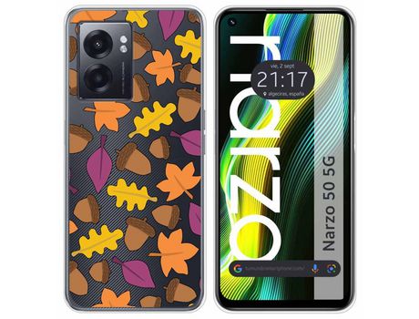 Funda para Realme Narzo 50 5g TUMUNDOSMARTPHONE Dibujos Transparente Outono Multicolor