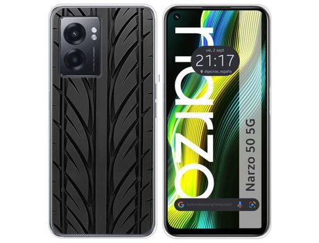 Funda para Realme Narzo 50 5g TUMUNDOSMARTPHONE Dibujos Neumático Multicolor