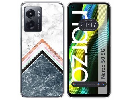 Funda para Realme Narzo 50 5g TUMUNDOSMARTPHONE Dibujos Mármol 05 Multicolor