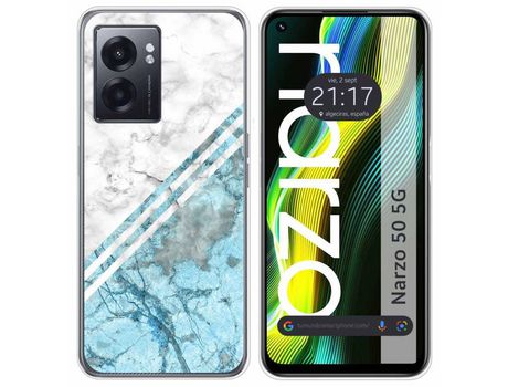 Funda para Realme Narzo 50 5g TUMUNDOSMARTPHONE Dibujos Mármol 02 Multicolor