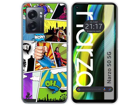 Funda para Realme Narzo 50 5g TUMUNDOSMARTPHONE Dibujos Comic Multicolor