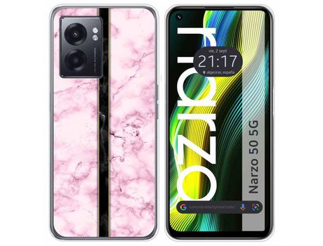 Funda para Realme Narzo 50 5g TUMUNDOSMARTPHONE Dibujos Mármol 04 Multicolor