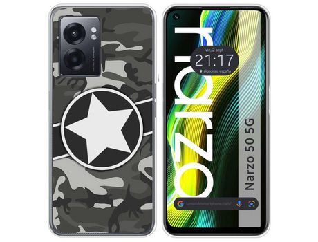 Funda para Realme Narzo 50 5g TUMUNDOSMARTPHONE Dibujos Camuflagem 02 Multicolor