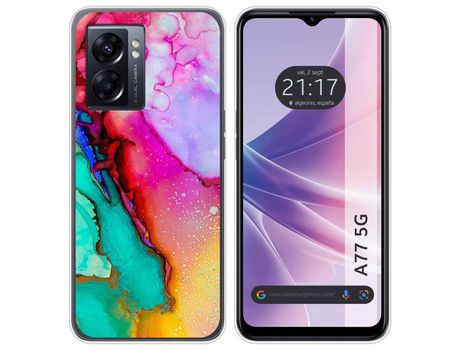 Funda para Oppo A77 5g TUMUNDOSMARTPHONE Dibujos Mármol 15 Multicolor