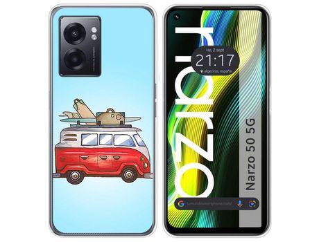 Funda para Realme Narzo 50 5g TUMUNDOSMARTPHONE Dibujos Furgoneta Multicolor