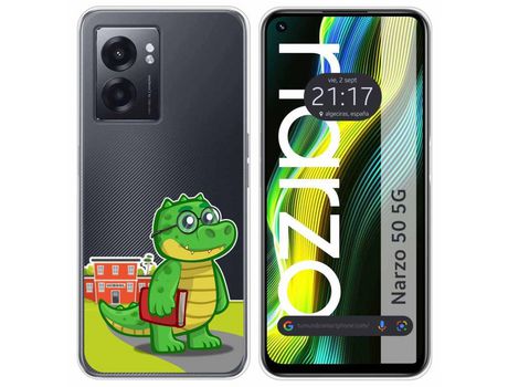 Funda para Realme Narzo 50 5g TUMUNDOSMARTPHONE Dibujos Transparente Coco Multicolor