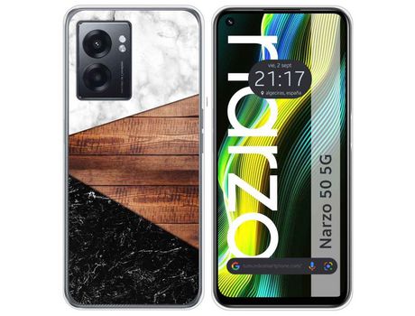 Funda para Realme Narzo 50 5g TUMUNDOSMARTPHONE Dibujos Mármol 11 Multicolor