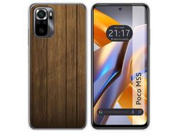 Funda para Xiaomi Poco M5S TUMUNDOSMARTPHONE Dibujos Madera Multicolor