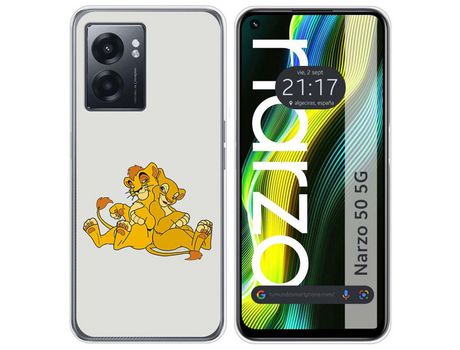 Funda para Realme Narzo 50 5g TUMUNDOSMARTPHONE Dibujos Leones Multicolor