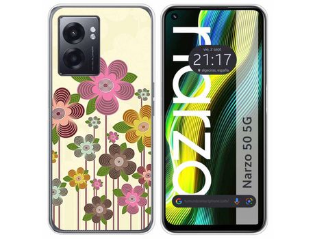 Funda para Realme Narzo 50 5g TUMUNDOSMARTPHONE Dibujos Primavera em Flor Multicolor