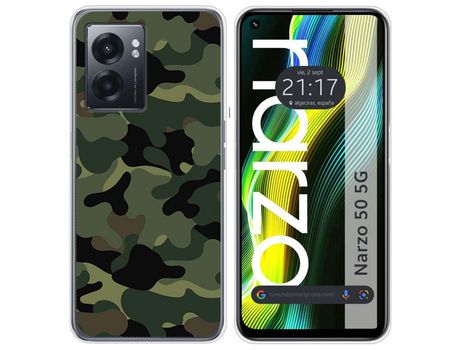 Funda para Realme Narzo 50 5g TUMUNDOSMARTPHONE Dibujos Camuflagem Multicolor