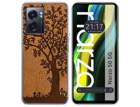 Funda para Realme Narzo 50 5g TUMUNDOSMARTPHONE Dibujos Couro 03 Multicolor
