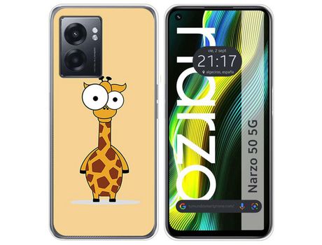 Funda para Realme Narzo 50 5g TUMUNDOSMARTPHONE Dibujos Jirafa Multicolor