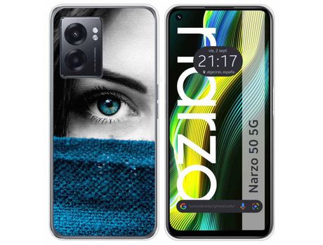 Funda para Realme Narzo 50 5g TUMUNDOSMARTPHONE Dibujos Ojo Multicolor