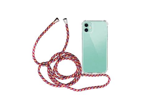 Funda colgante con cuerda para Xiaomi Redmi Note 8 Burdeos
