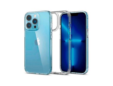 Funda híbrida para iPhone 13 Pro Max Trasera transparente