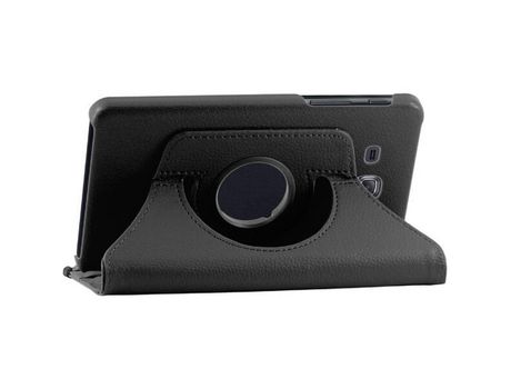 Samsung Tab Una Funda de Cuero giratoria (2016) T280 / T285 Negro