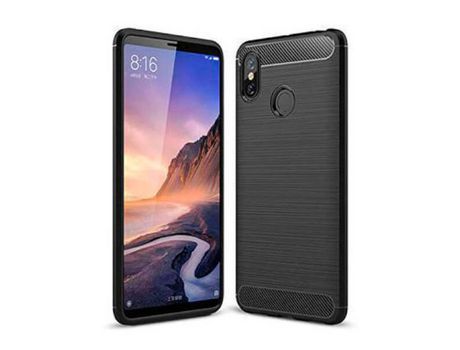 Funda silicona símil fibra de carbono para Xiaomi Mi Max 3