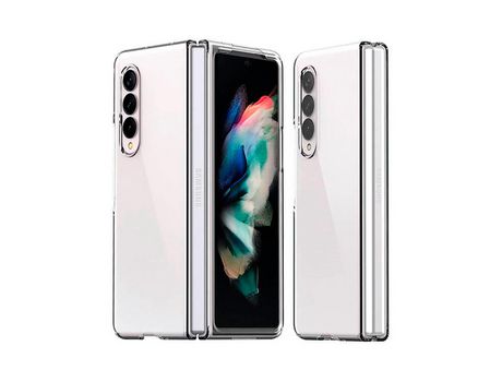 Funda de Silicona rígido Samsung Z Fold3 5G Transparente