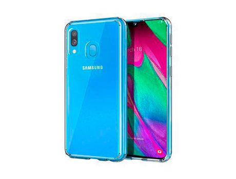 Funda Híbrida para Samsung Galaxy A40 (pára-choques + Trasera) Transparente