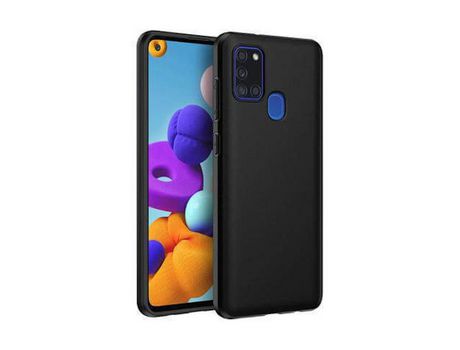 Funda silicona gel Samsung Galaxy A21s negro