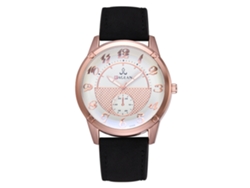 Reloj De Pulsera Digital De Cuarzo Unisex Con Correa Clásica De Cuero Sintético Negro.