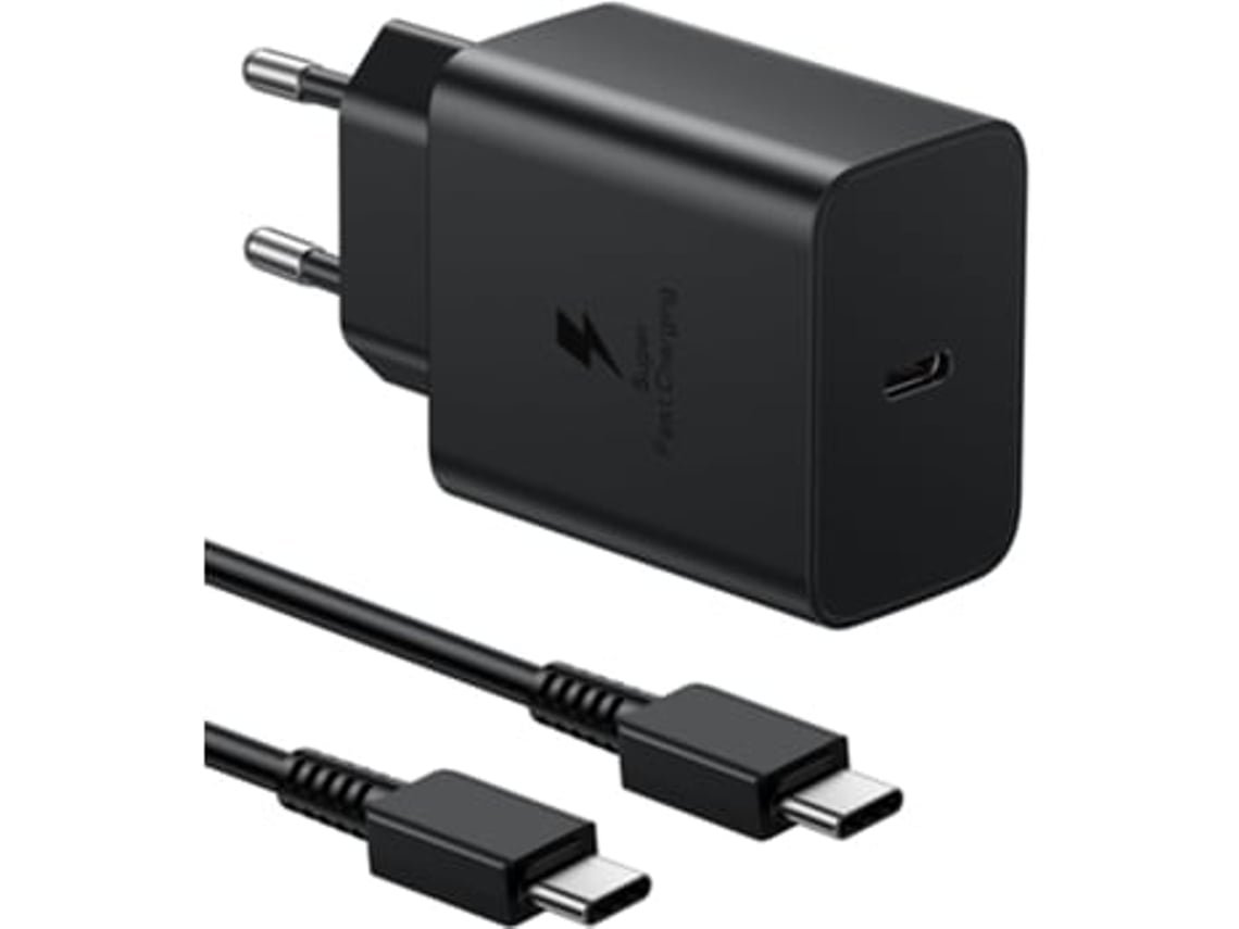 Cargador para Samsung Galaxy S23 Ultra 45 W USB C 1 m Panoona (negro)