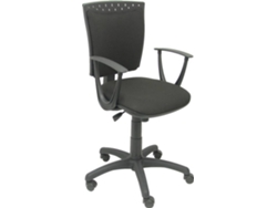 Silla de Escritorio Operativa PYC Ferez Negro (Brazos Fijos - Tejido)