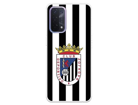 Funda para Oppo A54 5G Del Badajoz Escudo Blanquinegro - Licencia Oficial Club Deportivo Badajoz
