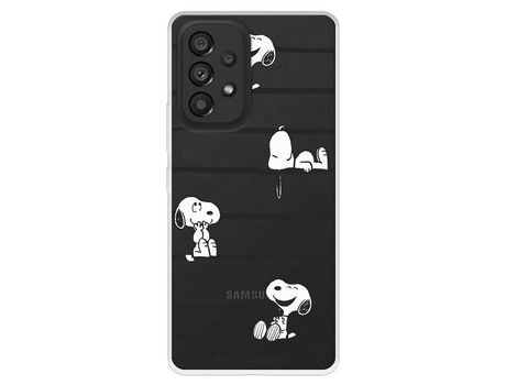 Funda para Samsung Galaxy A53 5G Oficial de Peanuts Snoopy Rayas - Snoopy
