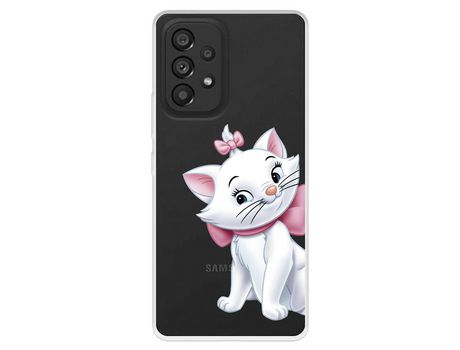 Funda para Samsung Galaxy A53 5G Oficial de Disney Marie Silueta - Los Aristogatos