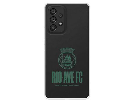 Funda para Samsung Galaxy A53 5G Del Escudo Leather Case Negra - Licencia Oficial Rio Ave Fc