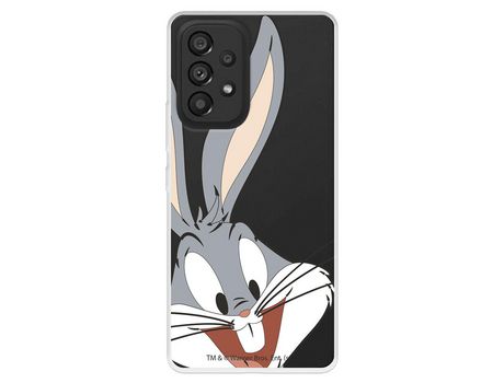 Funda para Samsung Galaxy A53 5G Oficial de Warner Bros Bugs Bunny Silueta Transparente - Looney Tunes