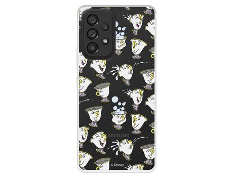 Funda para Samsung Galaxy A53 5G Oficial de Disney Chip Potts Siluetas - La Bella Y La Bestia