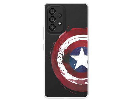 Funda para Samsung Galaxy A53 5G Oficial de Marvel Capitán América Escudo Transparente - Marvel