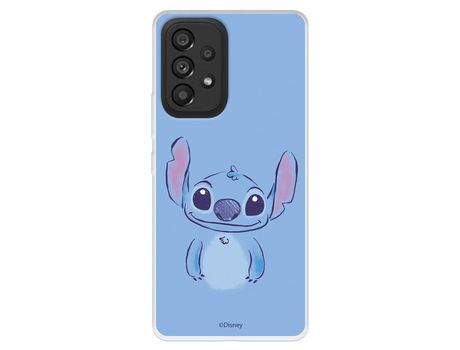 Funda para Samsung Galaxy A53 5G Oficial de Disney Stitch Azul - Lilo & Stitch