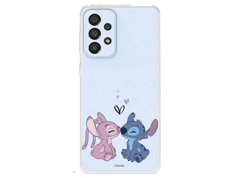 Funda para Samsung Galaxy A33 5G Oficial de Disney Angel & Stitch Beso - Lilo & Stitch