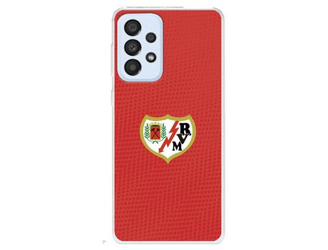 Funda para Samsung Galaxy A33 5G Del Rayo Vallecano Escudo Fondo Rojo - Licencia Oficial Rayo Vallecano