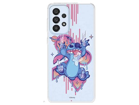 Funda para Samsung Galaxy A33 5G Oficial de Disney Stitch Graffiti - Lilo & Stitch
