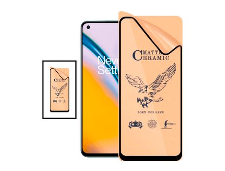 Kit 2 Vidrios Templados Cerámica Full Cover para Oppo Reno8 Lite GIFT4ME Transparente/Negro