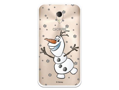 Funda Para Alcatel U5 3G Oficial De Disney Olaf Transparente - Frozen