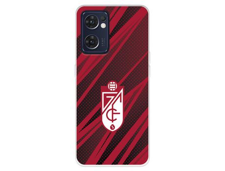 Funda Para Oppo Find X5 Lite Del Escudo - Líneas Rojas Y Negras - Licencia Oficial Granada Cf