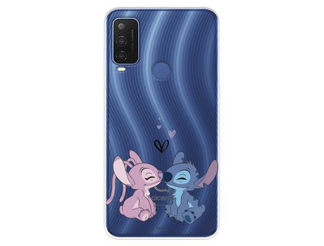 Funda Para Alcatel 1 L Pro Oficial De Disney Angel & Stitch Beso - Lilo & Stitch