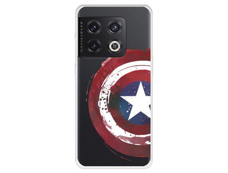 Funda Para Oneplus 10 Pro Oficial De Marvel Capitán América Escudo Transparente - Marvel