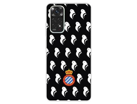 Funda Para Xiaomi Redmi Note 11 Pro 5G Del Escudo Patron Fondo Negro - Licencia Oficial Rcd Espanyol
