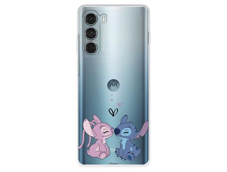 Funda Para Motorola Moto G200 5G Oficial De Disney Angel & Stitch Beso - Lilo & Stitch