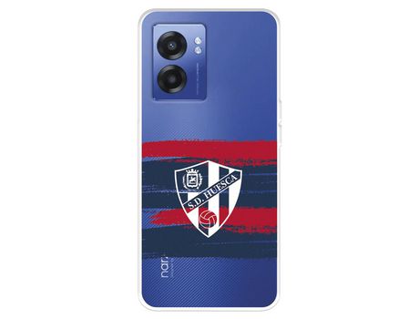 Funda Para Realme Narzo 50 5G Del Sd Huesca Rayas Transparente - Licencia Oficial Sd Huesca